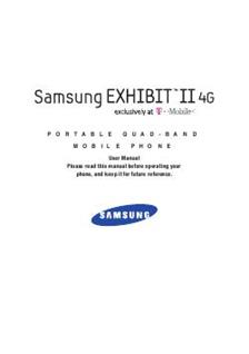 Samsung Galaxy Exhibit 2 manual. Camera Instructions.